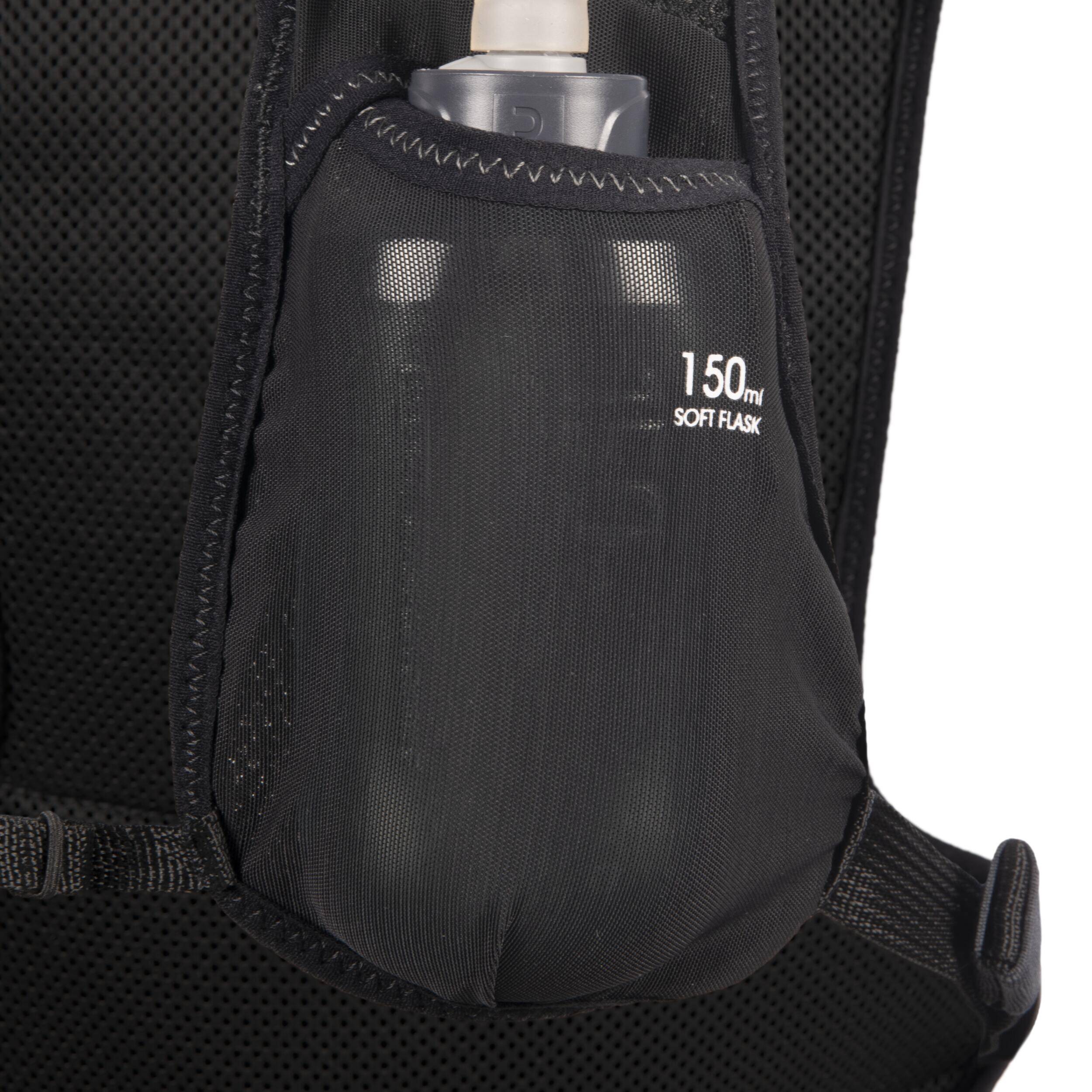 Unisex hydration bag + 1L water pouch included - KIPRUN 500 5L Essential - Black -  5