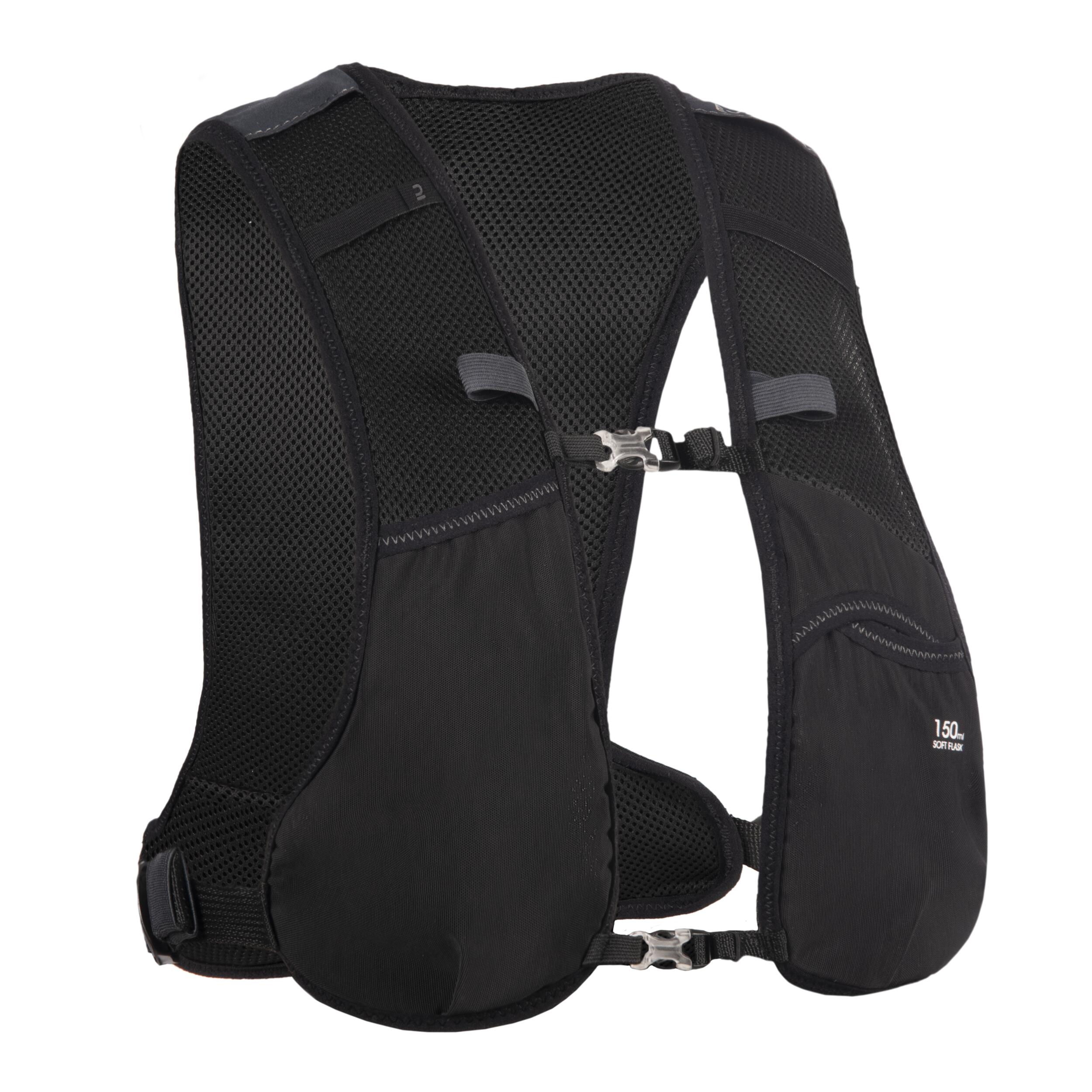 Mochila Hidratacion Trail Running 5L Negro Decathlon