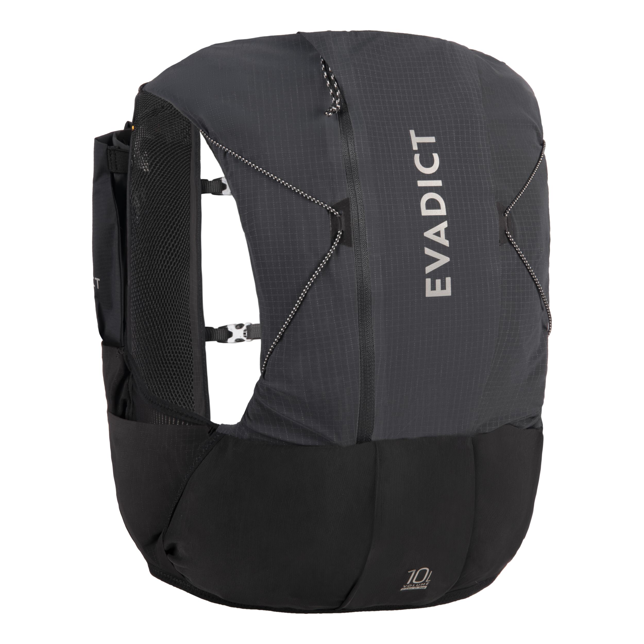 BORSA DA TRAIL RUNNING MISTA NERA DA 10 L - VENDUTA CON SACCA IDRICA DA 1 L