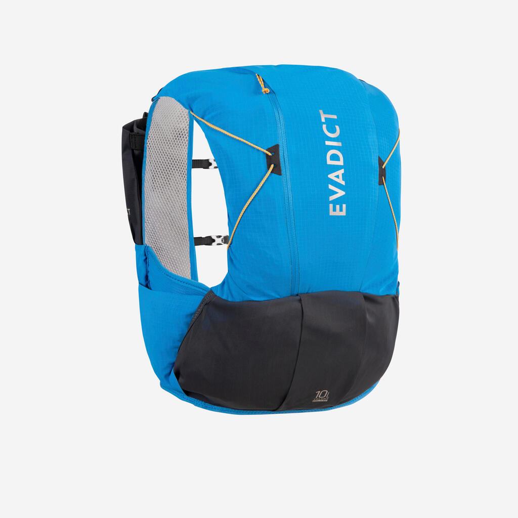 Bežecký batoh na trailový beh 10 l unisex čierny – v predaji s hydrovakom 1 l