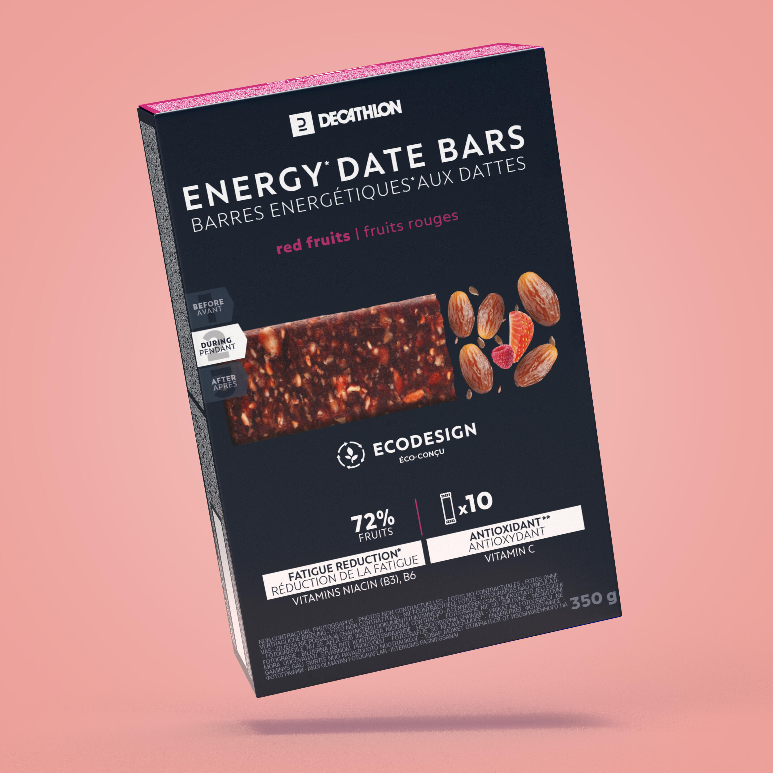 Energibar Med Dadlar Och Röda Bär 10x35 g