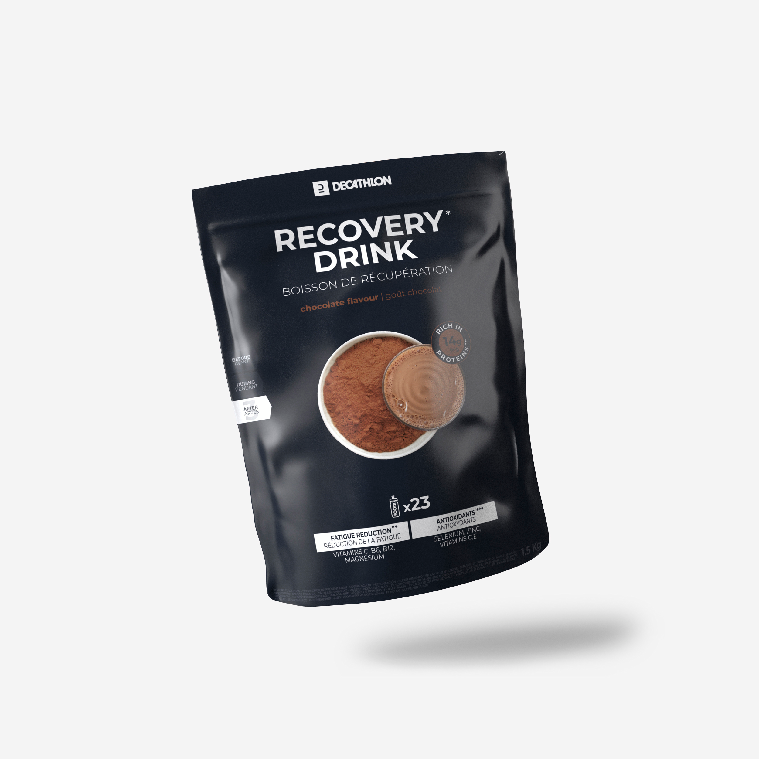 Boisson protéinée de recuperation sportive en poudre chocolat 1,5kg - Santé - Decathlon- Clubs - Entreprises - Collectivités - Associations