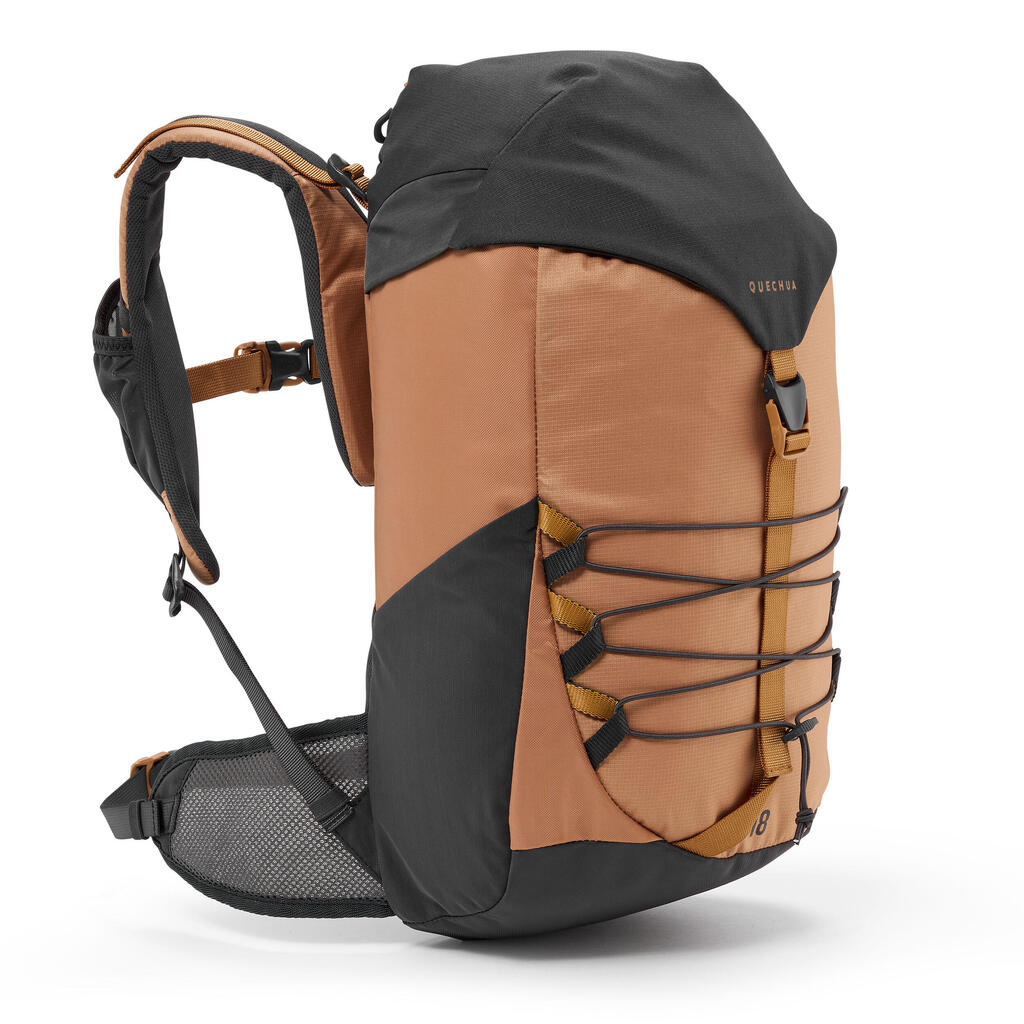 Morral de 18 litros para senderismo Quechua  MH500 café