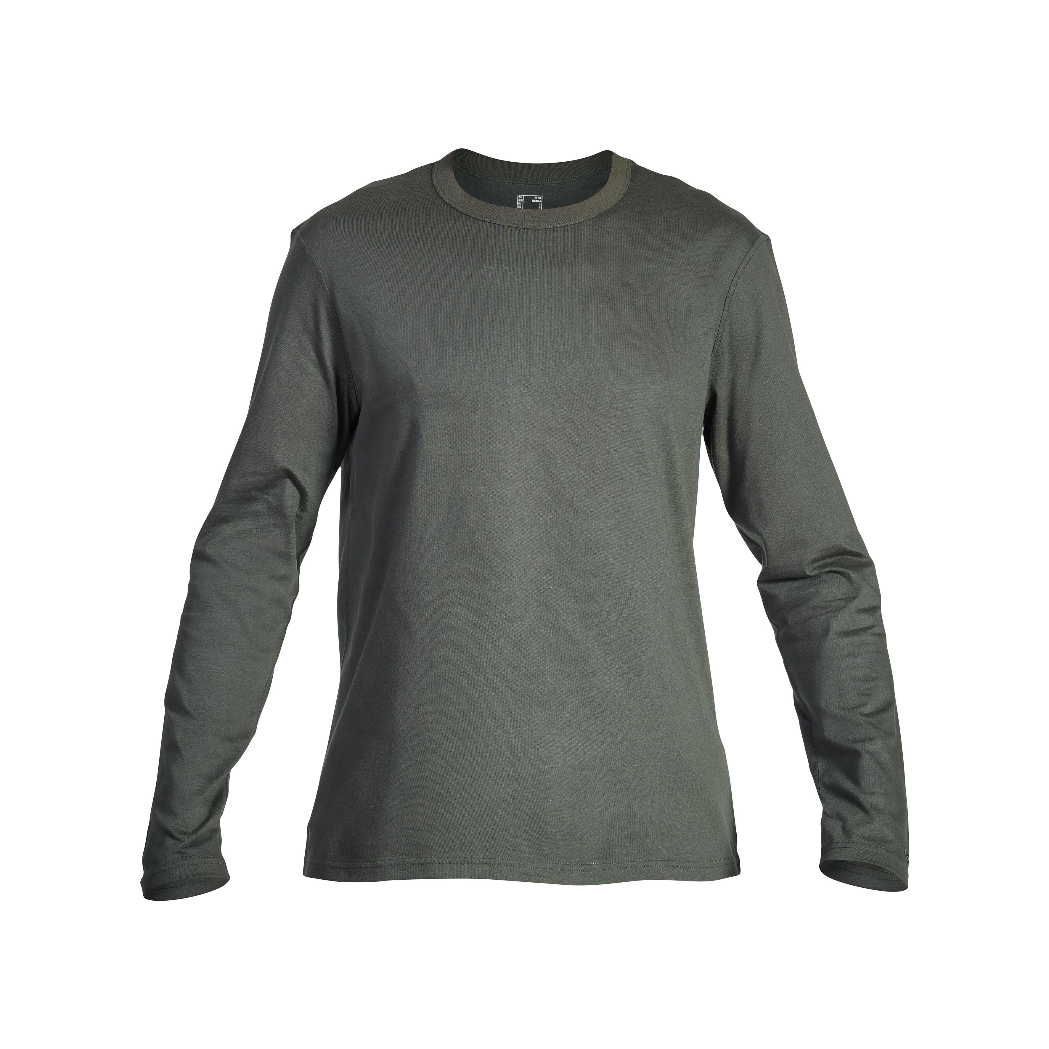 Long-Sleeved Durable T-Shirt - 100 Green - SOLOGNAC