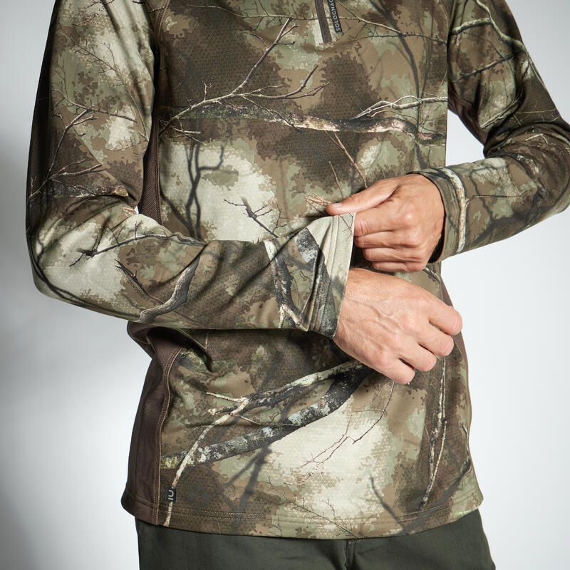 Warm en ademend shirt met lange mouwen 500 Treemetic