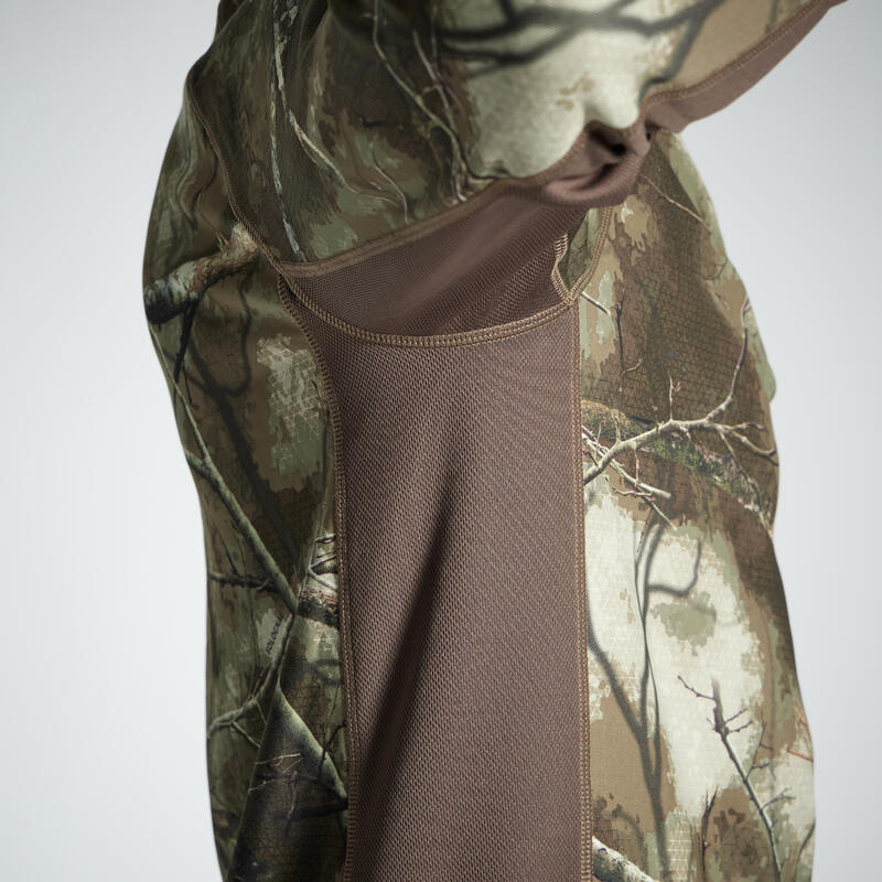 Warm en ademend shirt met lange mouwen 500 Treemetic