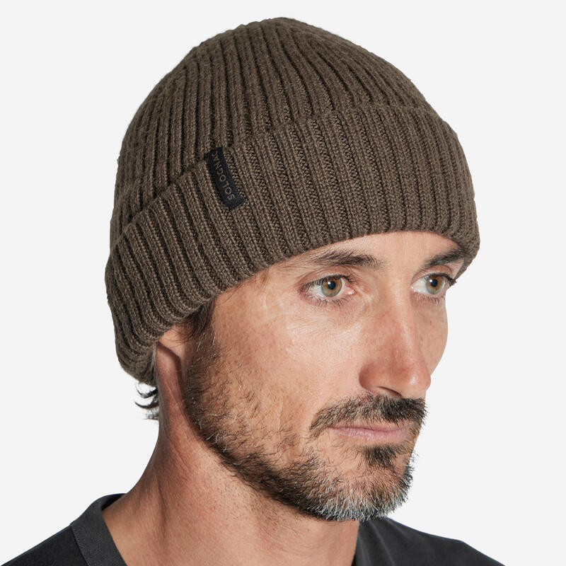 針織羊毛帽 900 棕色帽子