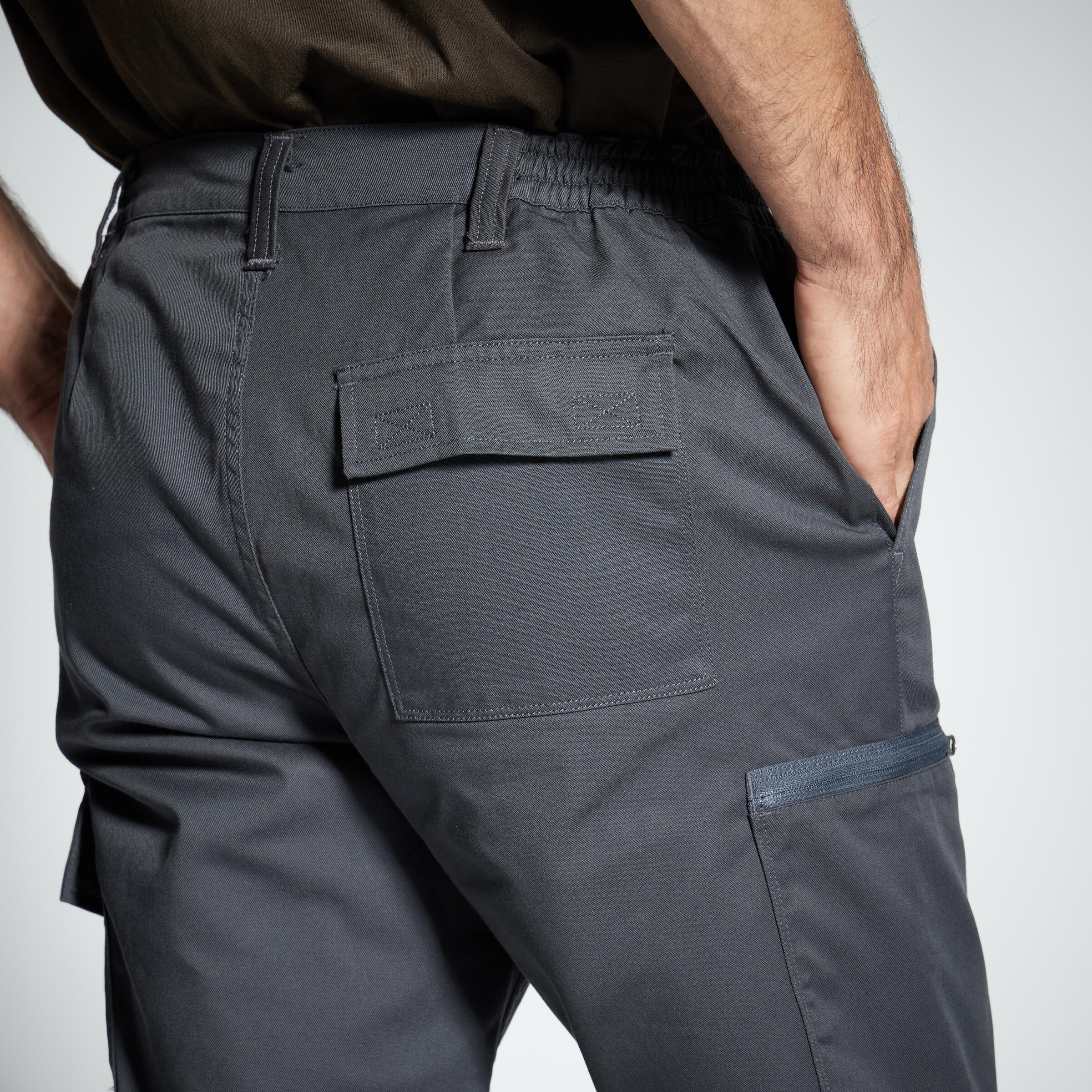 Pantalon cargo résistant steppe 300 gris 6/12