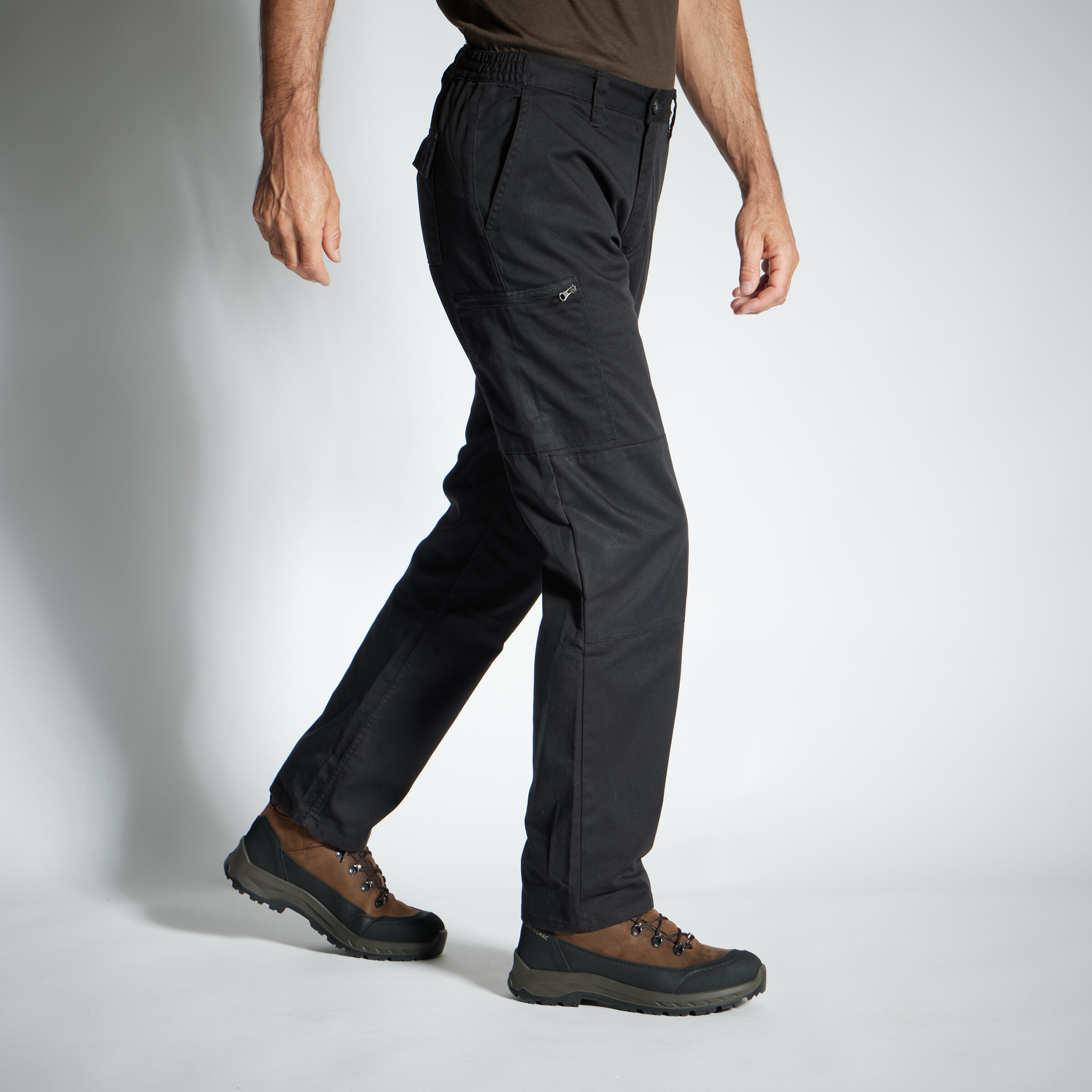 Pantalon cargo résistant steppe 300 noir 3/11