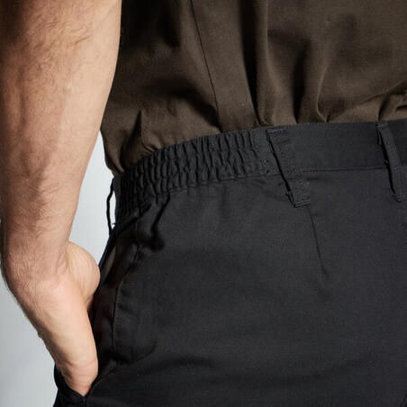 PANTALON CARGO RESISTANT STEPPE 300  NOIR