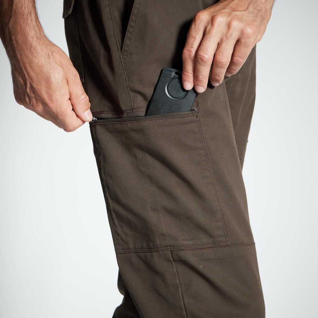 Zelene muške kargo pantalone STEPPE 300