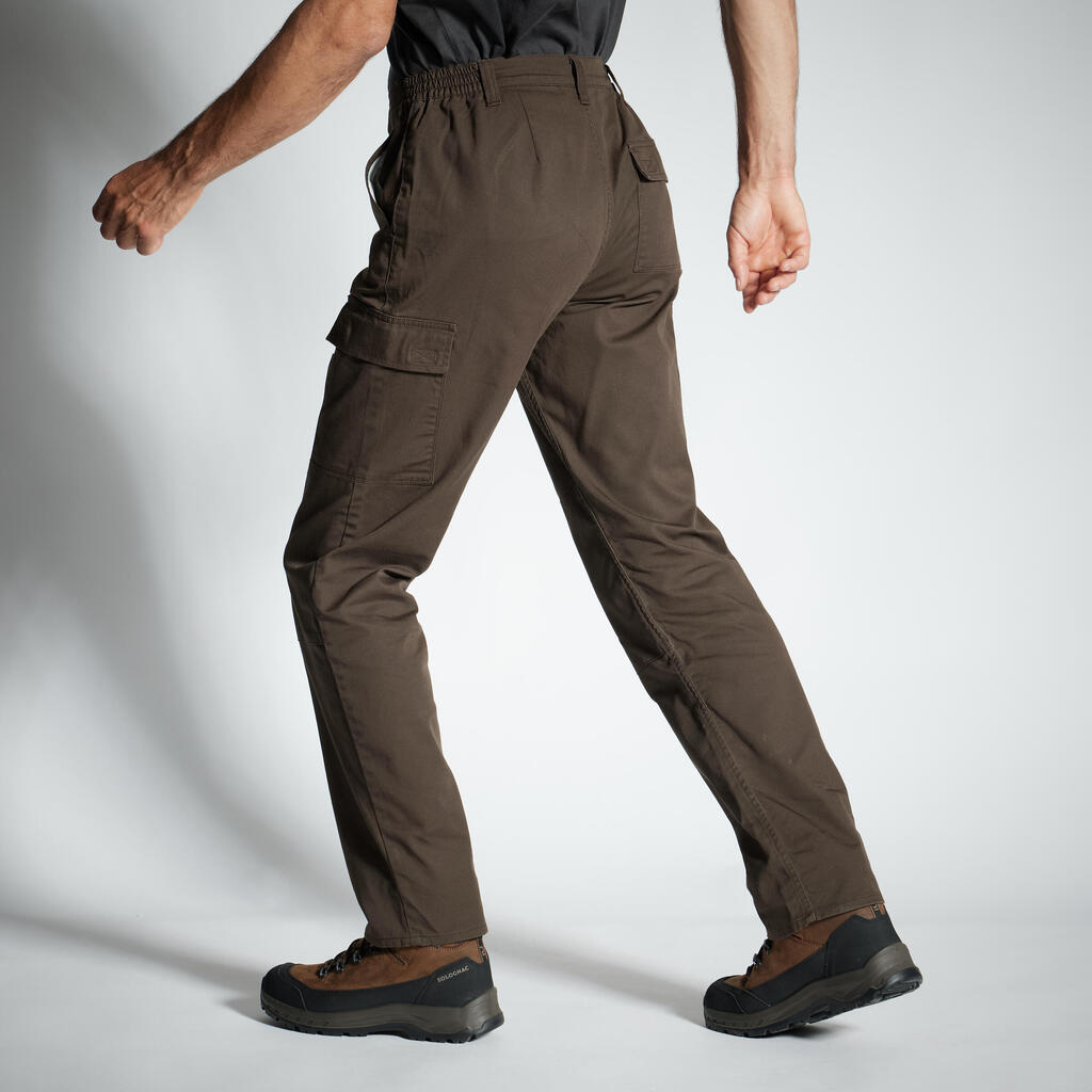 PANTALON CARGO RESISTANT STEPPE 300  NOIR