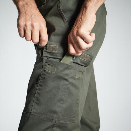 PANTALON CARGO RESISTANT STEPPE 300 VERT