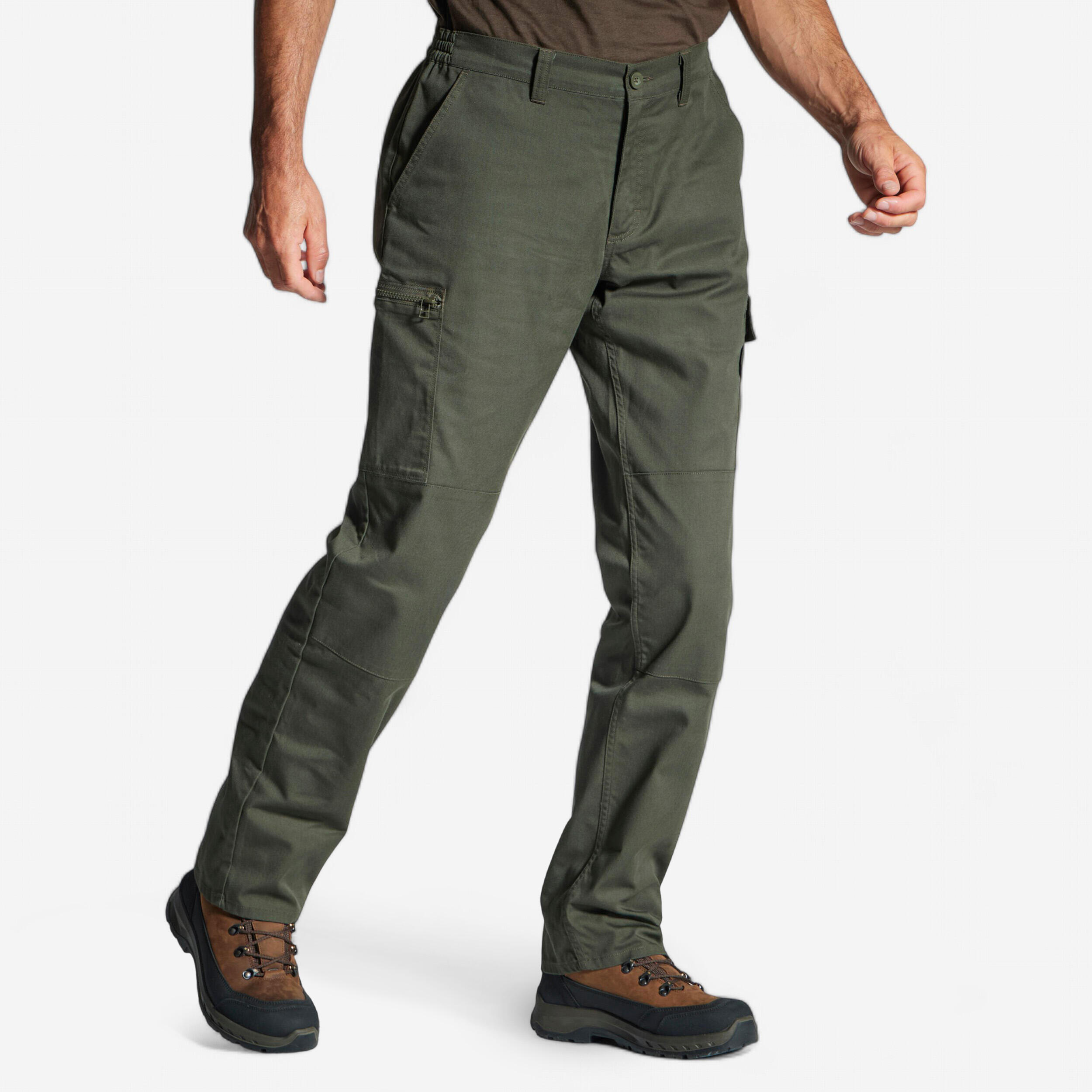 Decathlon | Pantaloni STEPPE 300 cargo verdi |  Solognac