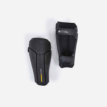 Ergonomic Shin Guards 500 - Black