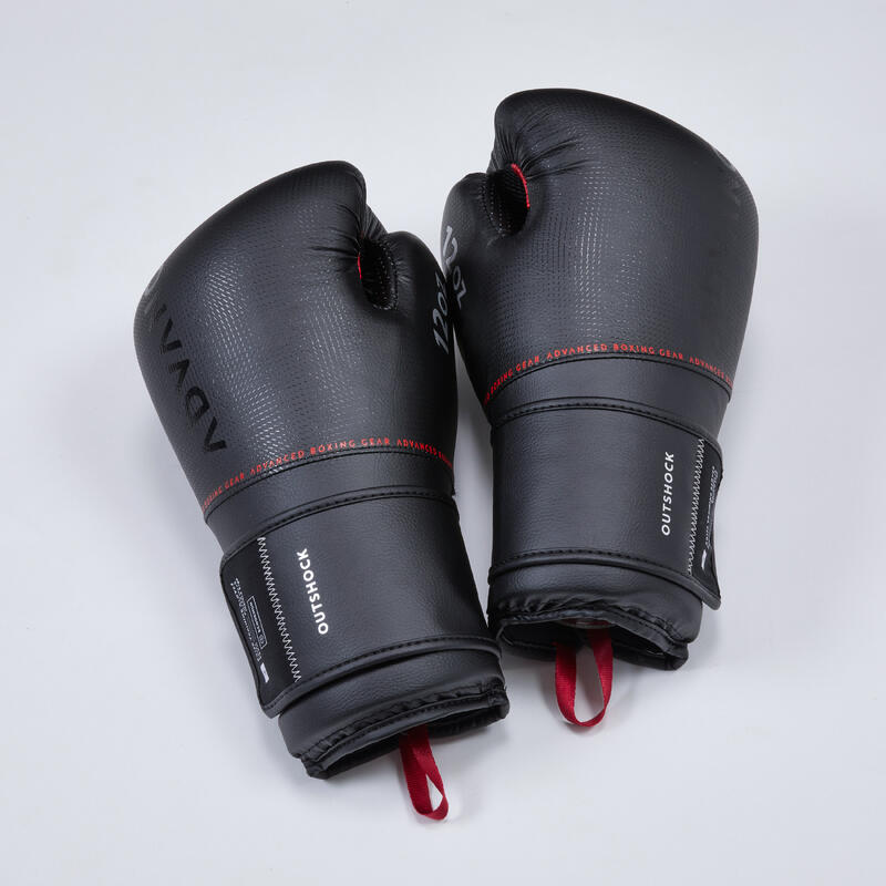 GANTS DE BOXE 120 ERGONOMIQUES NOIRS