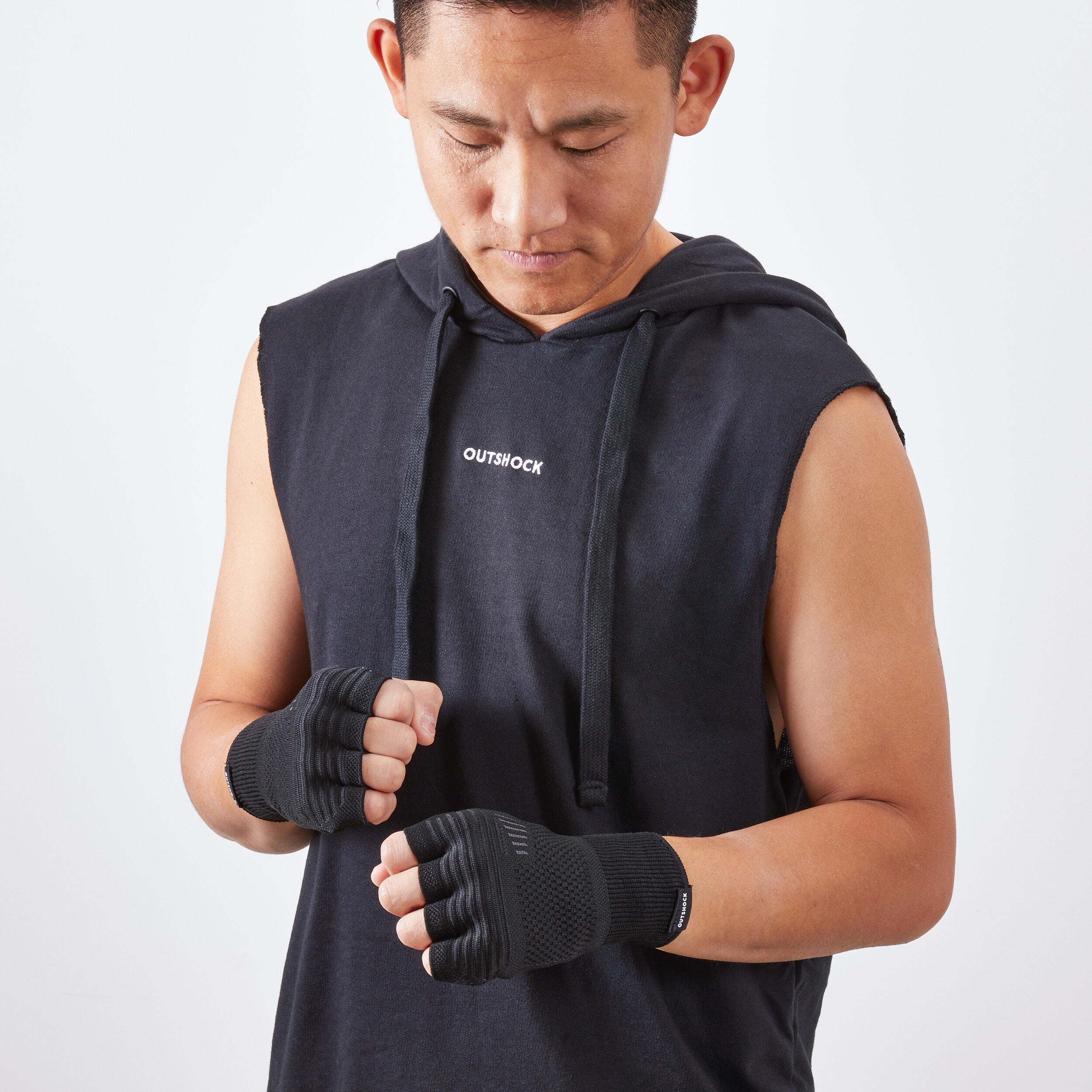 Sous-gants de boxe - 100 noir - OUTSHOCK