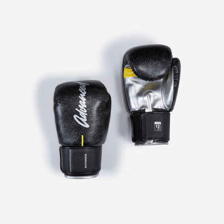 GUANTES KICKBOXING MUAY THAI 500 NEGRO