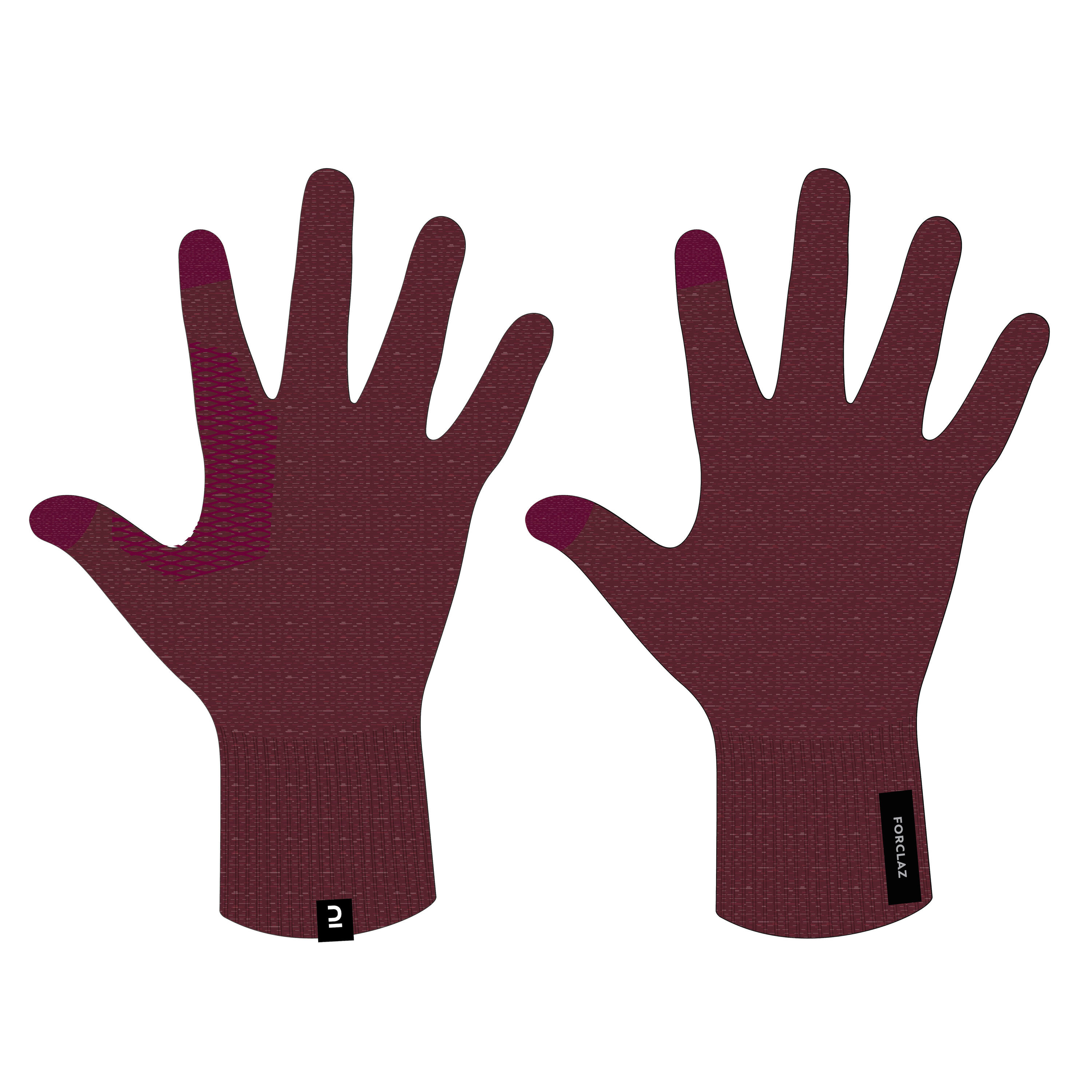 Luvas Interiores sem costuras de trekking adulto - MT 500 Violeta 9/9