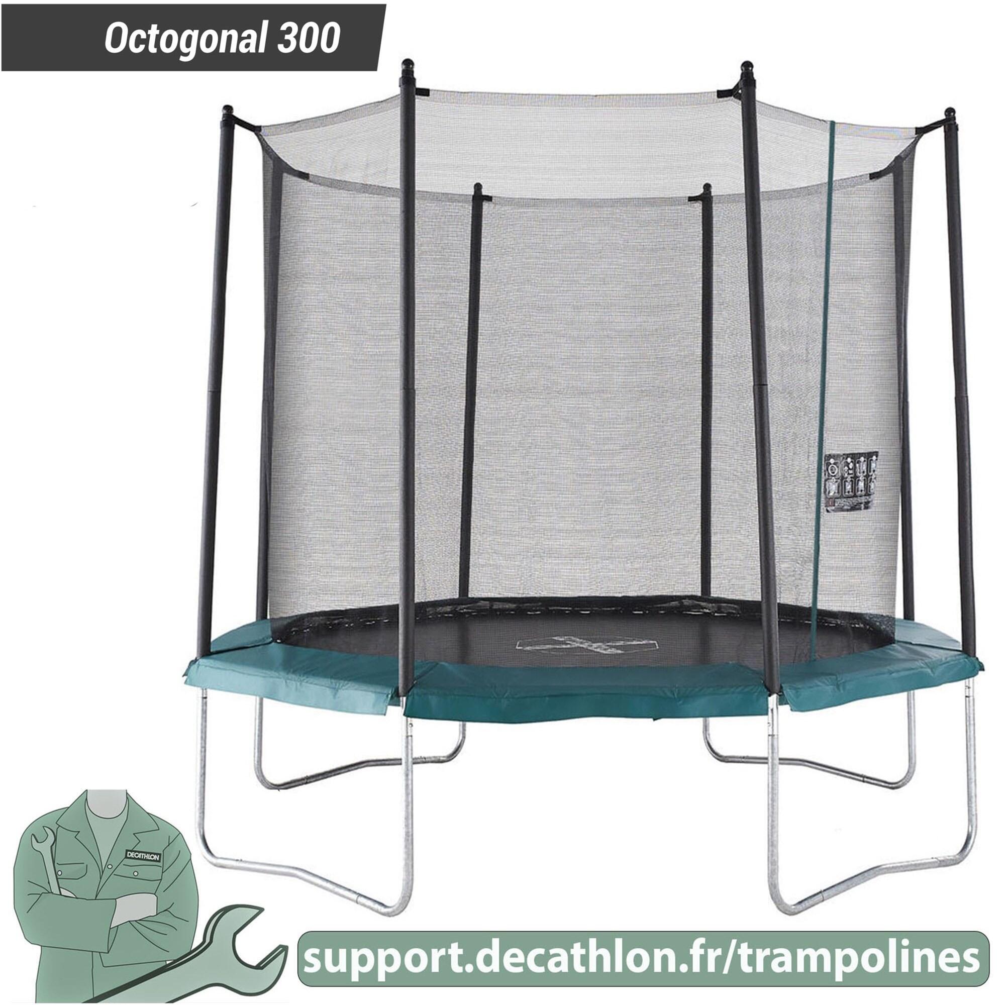 Octagonal Trampoline Protective Net - 300 - DOMYOS