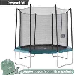 Trampoline Octagonal 300 - L-Shaped Leg