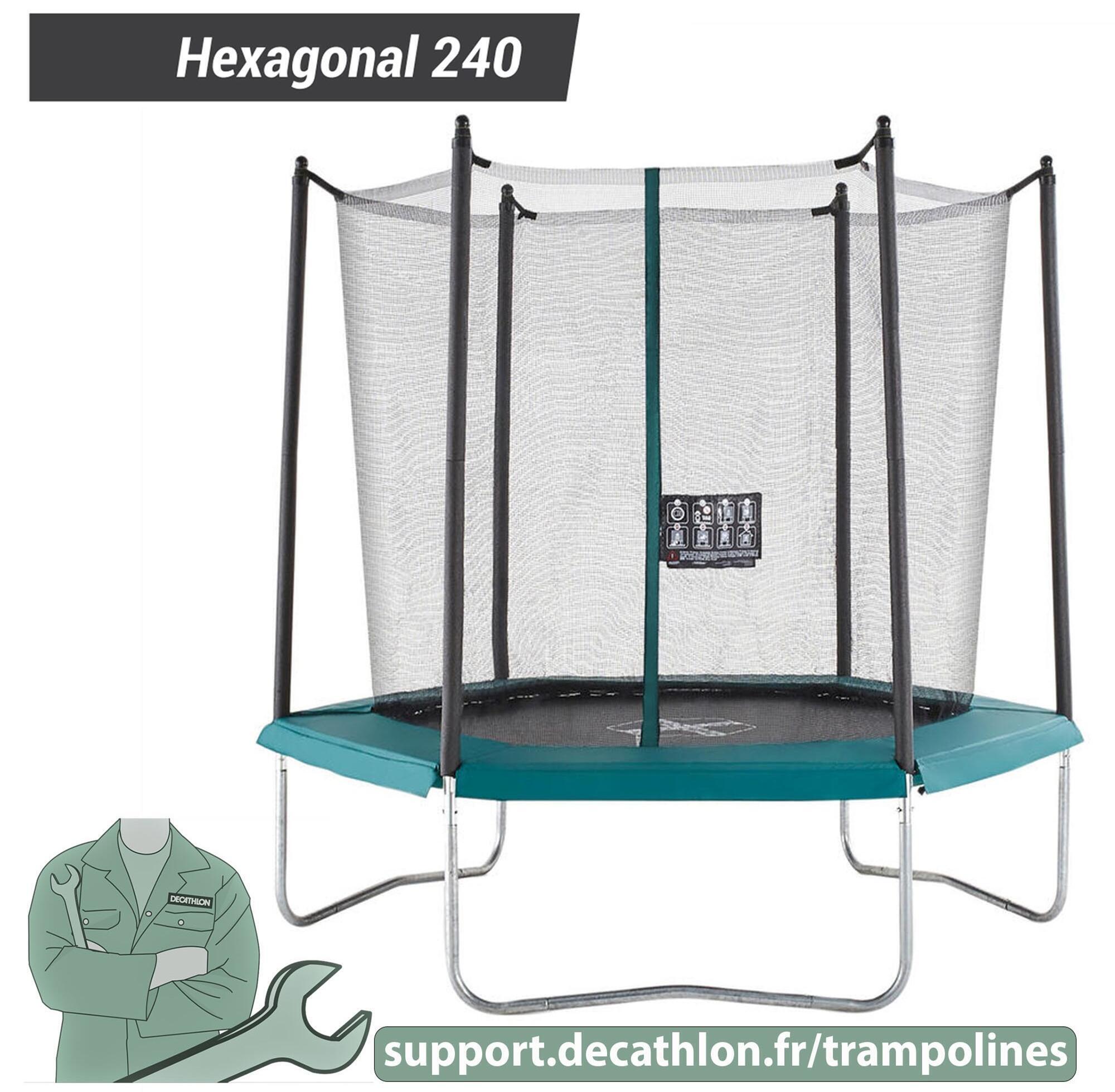 Trampolino Esagonale 240