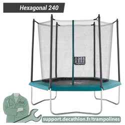 Hexagonal 240 Trampoline - Contour Foam Padding