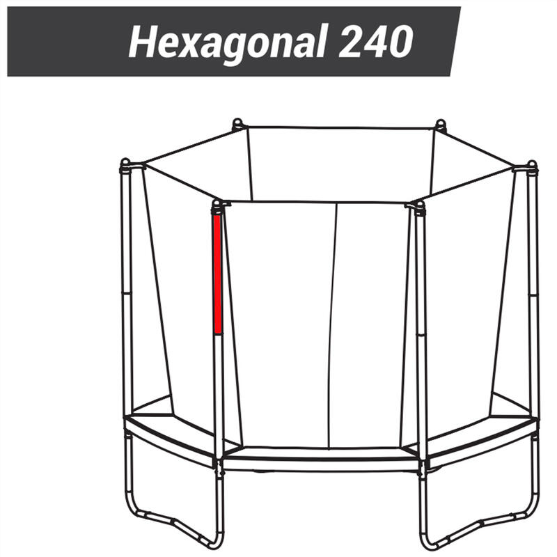 Trampolina Hexagonal 240 - słupek górny