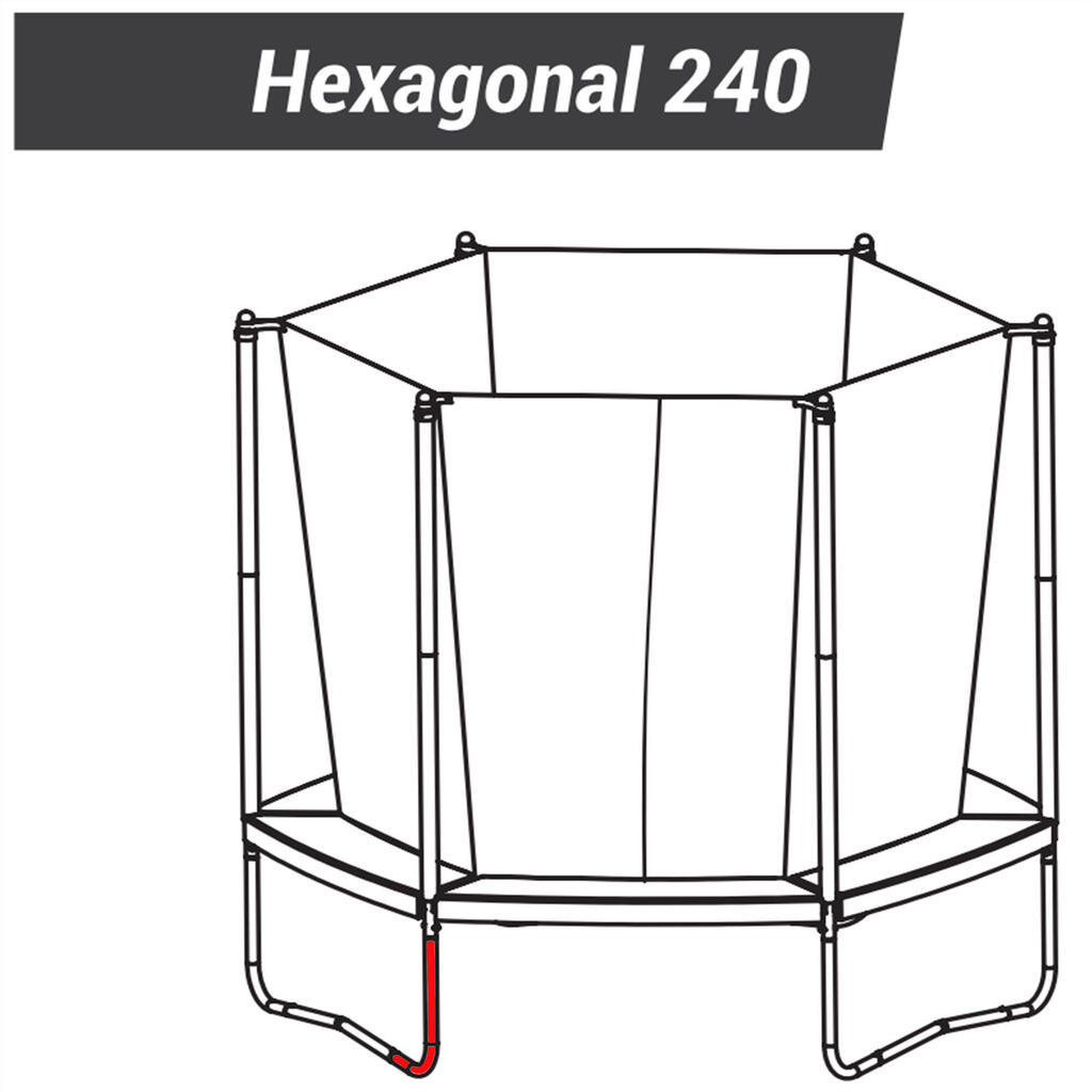 Trampoline Hexagonal 240 - L Leg