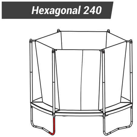 Trampoline Hexagonal 240 - L Leg