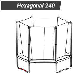 Hexagonal 240 / Octogonal 300 Trampolines - V-Shaped Leg