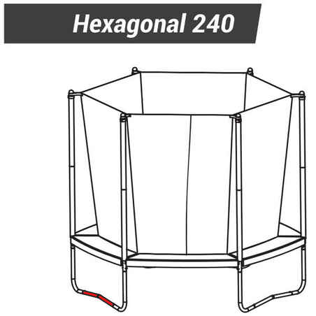 Hexagonal 240 / Octogonal 300 Trampolines - V-Shaped Leg