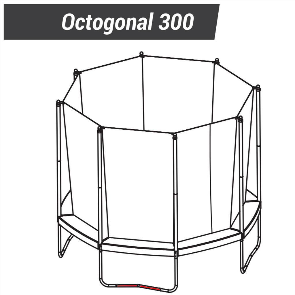 NOHA V TVARE V K TRAMPOLÍNE HEXAGONAL 240 A OCTOGONAL 300 