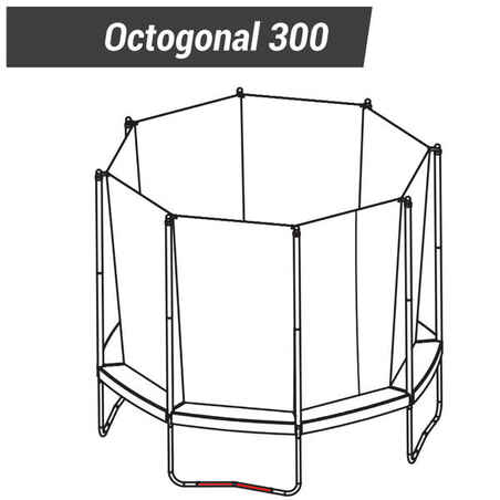 Hexagonal 240 / Octogonal 300 Trampolines - V-Shaped Leg