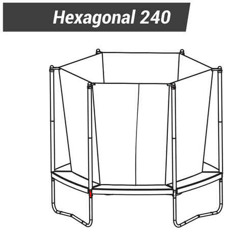 Pole Connector Hexagonal 240