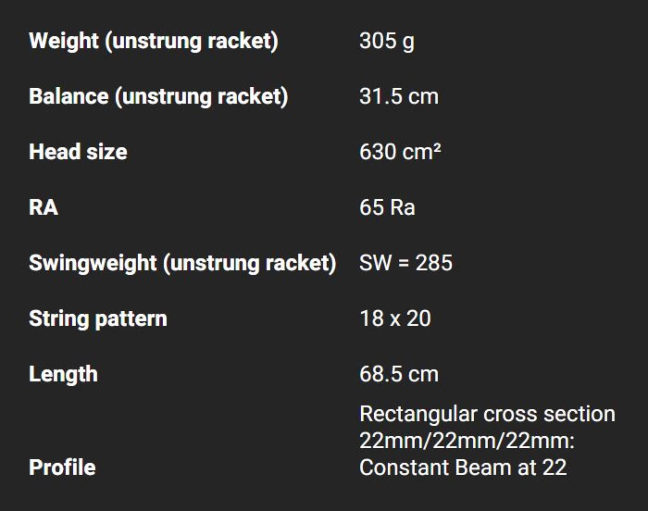 Adult Tennis Racket Control Tour TR960 18x20 Unstrung - Grey