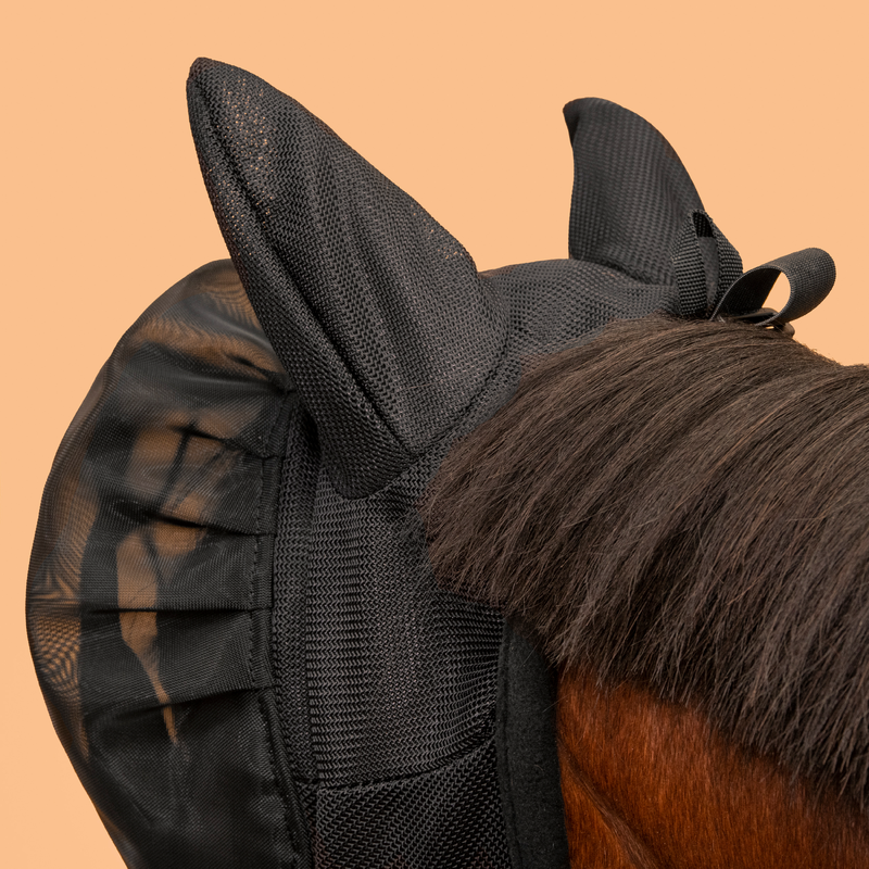 Masque Anti-Mouche Double Poney, Medium - Gamm vert