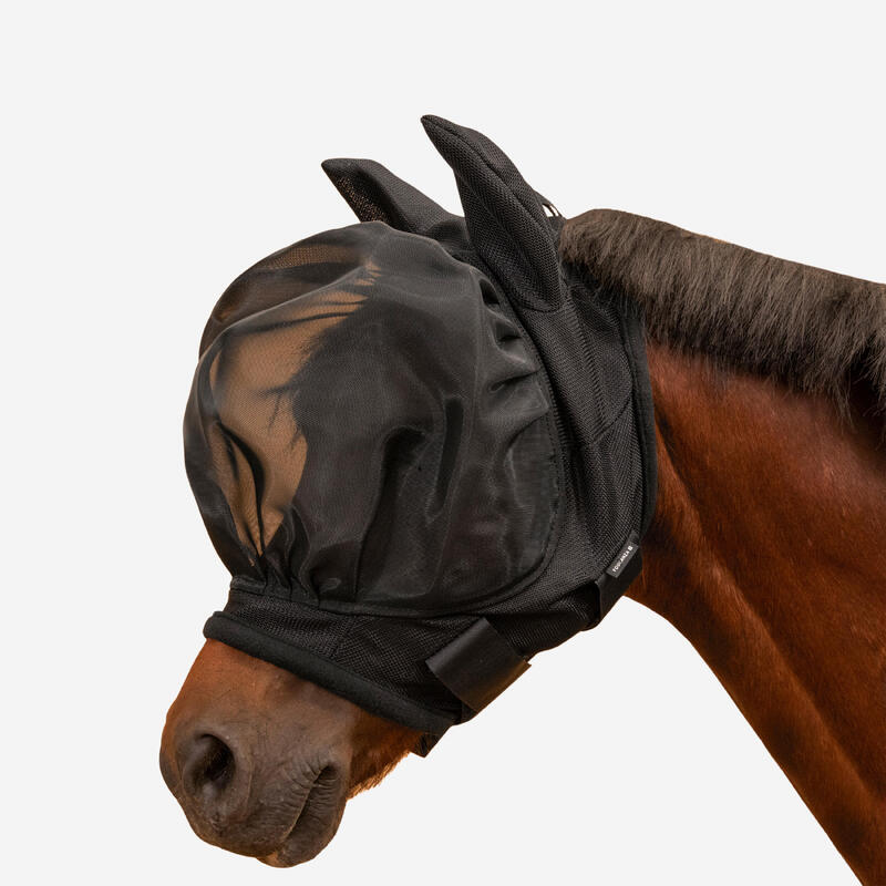 Máscara Antimoscas Equitación Poni 500