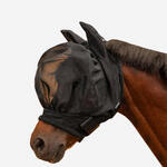 Masque anti-mouche équitation 500 poney noir