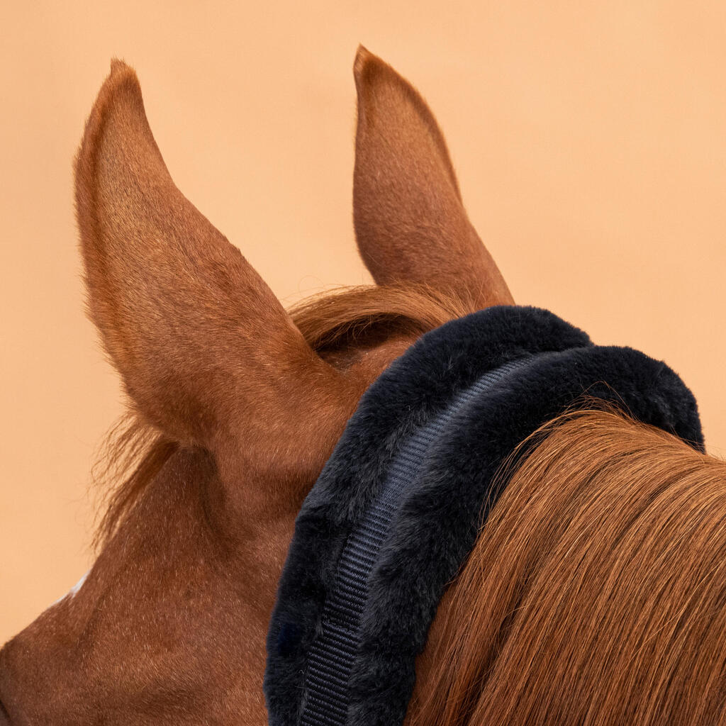 Pony Riding Halter Comfort - Dark Blue/Deep Pink