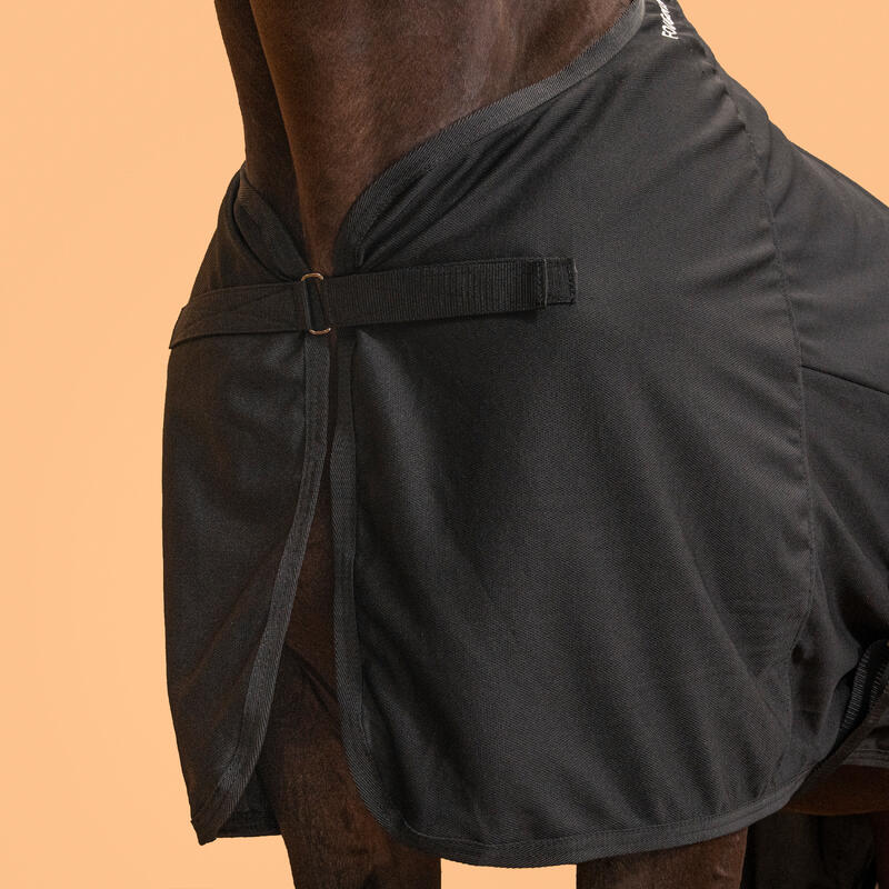 Chemise séchante équitation microfibre Cheval et Poney - noir