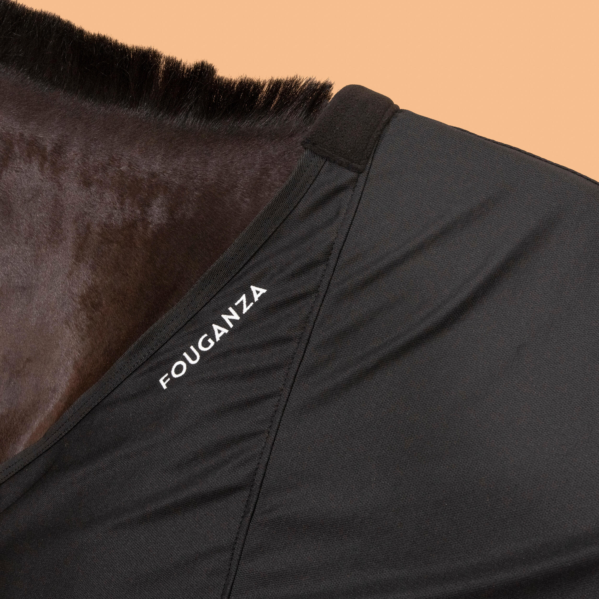 Camicia da equitazione in microfibra Horse and Pony - nero