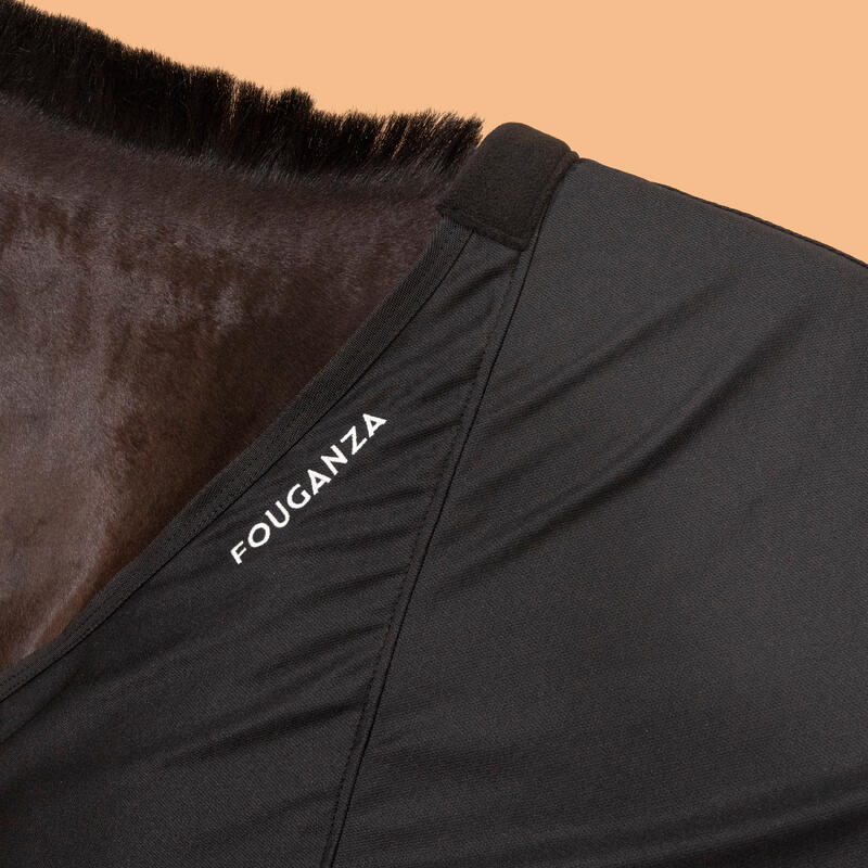 Coperta assorbente equitazione pony e cavallo microfibra nera