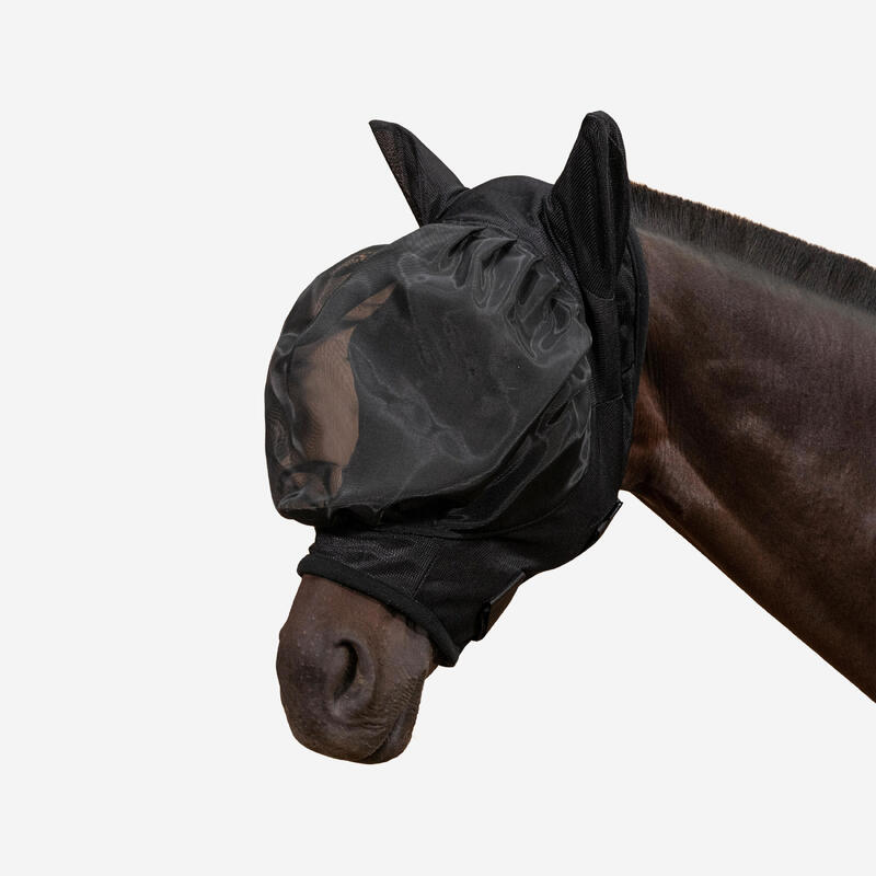 Masque volant de cheval respirant Anti-moustique et hotte de cheval à  l'épreuve des insectes