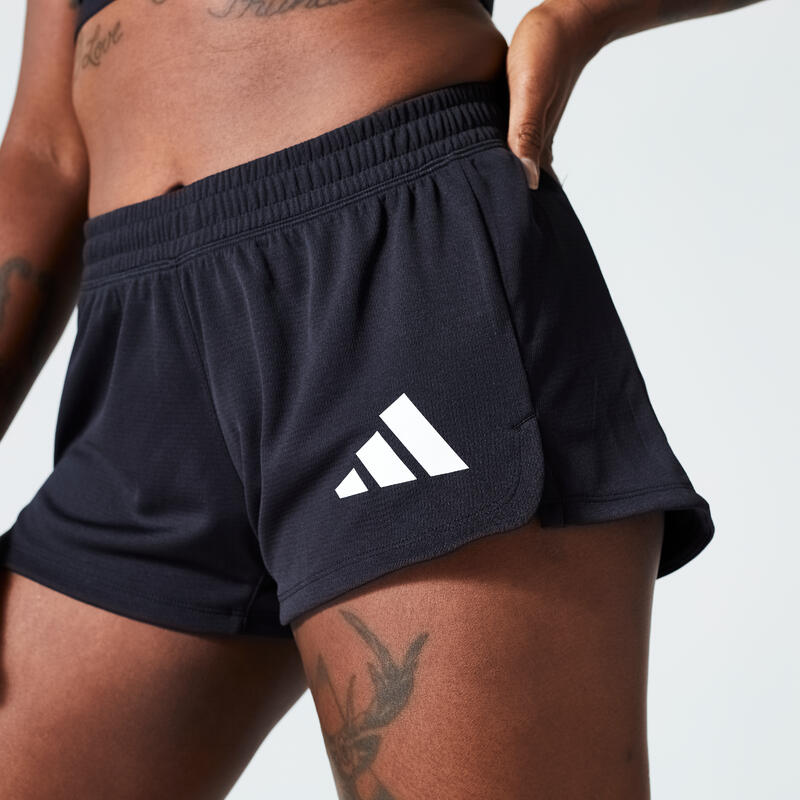 Pantalón Corto Fitness Cardio Adidas Mujer Negro