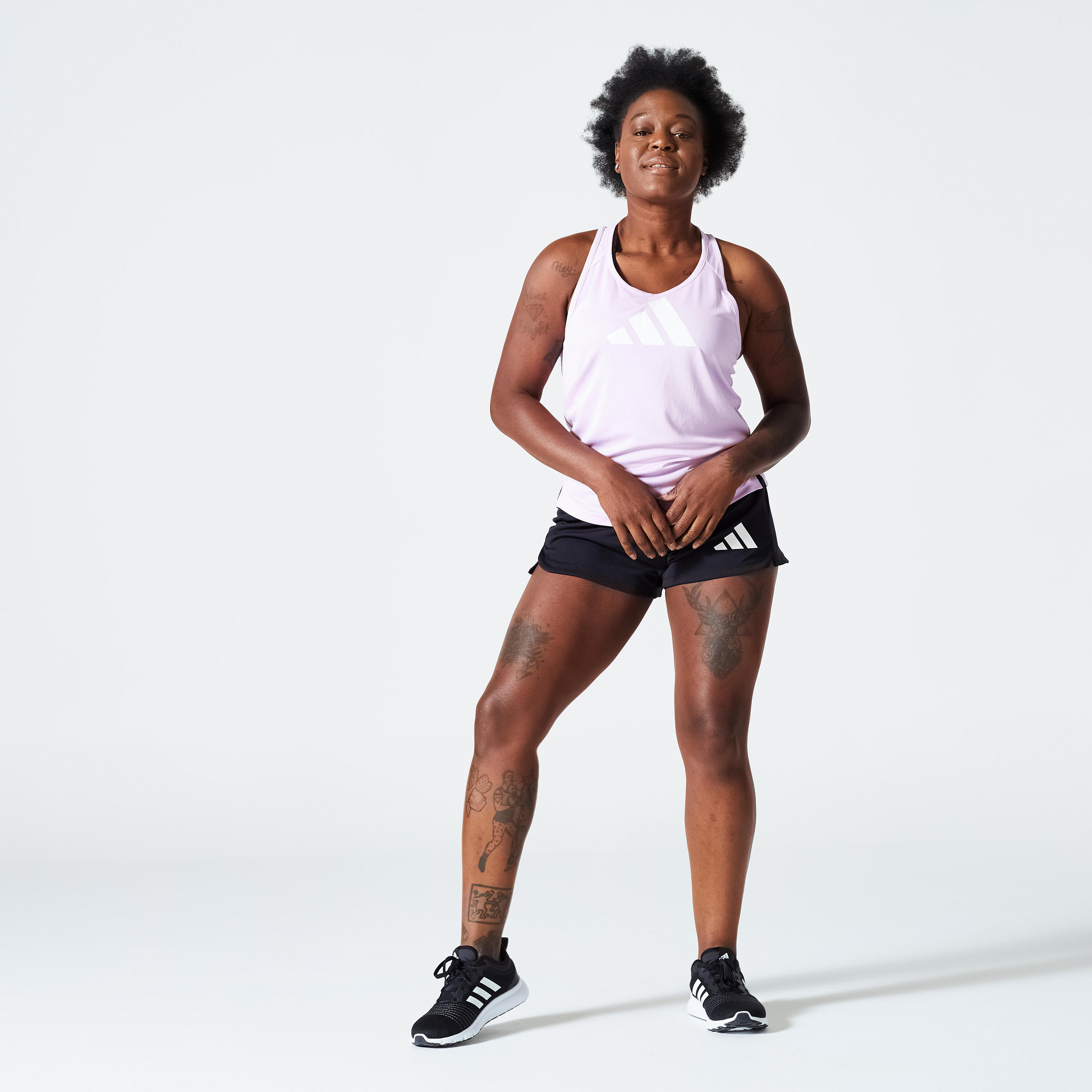 SHORTS DE FITNESS CÀRDIO ADIDAS DONA NEGRE 2/5