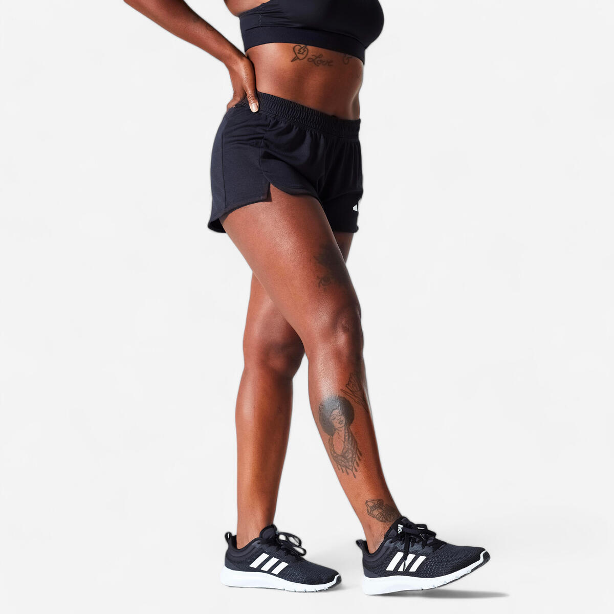 SHORT DE FITNESS CARDIO ADIDAS FEMME NOIR