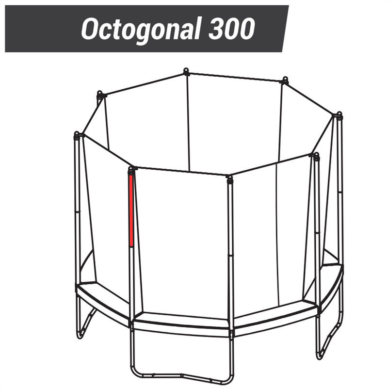 Pfosten oben Trampolin - Octogonal 300 