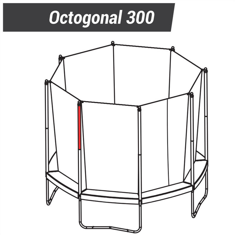 Słupek górny na siatkę - część zamienna do tramp. Hexagonal 240 / Octogonal 300