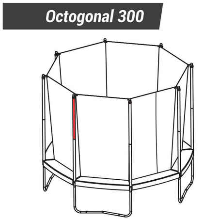 Trampoline Octagonal 300 - Top Post